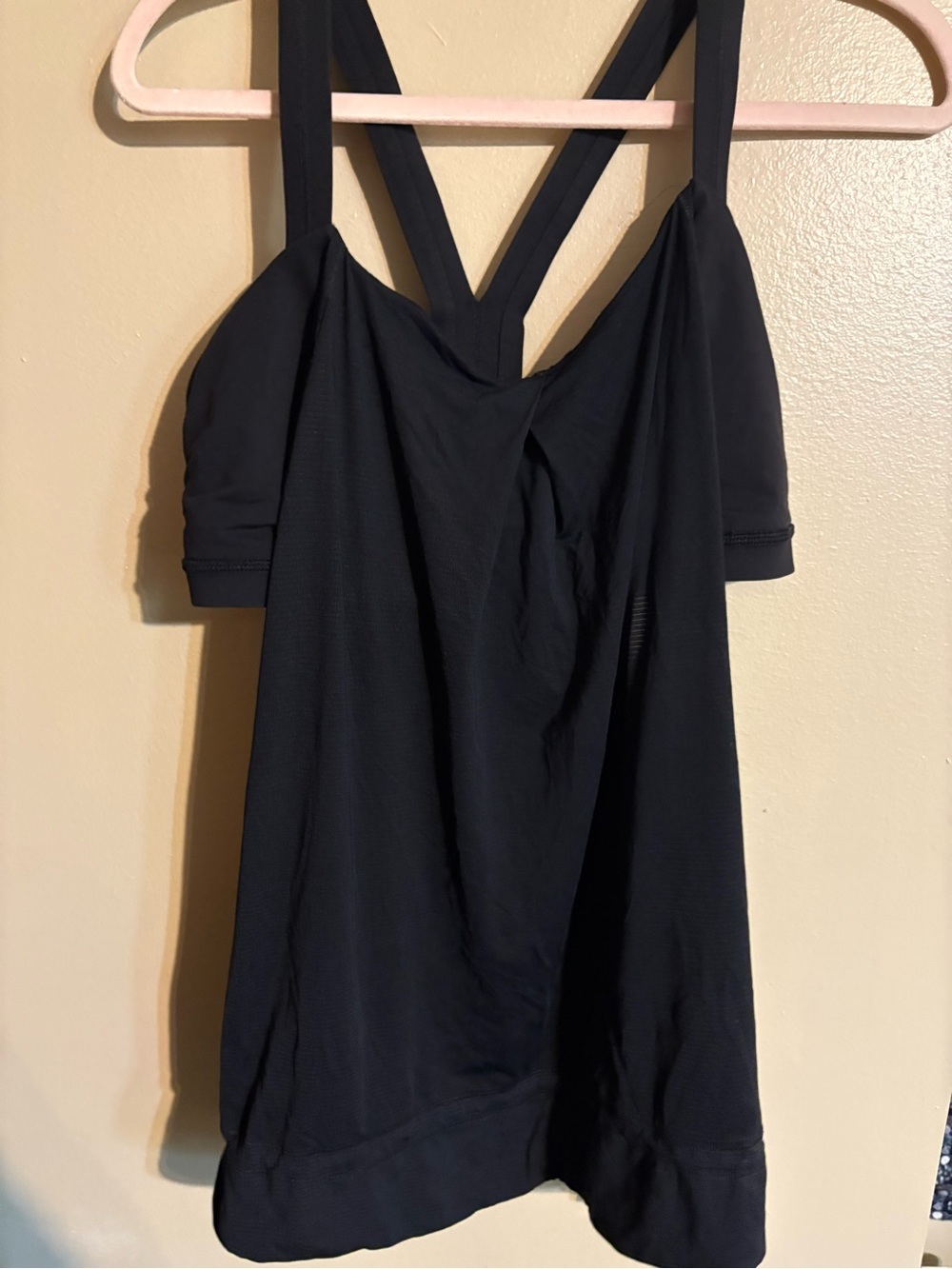 lululemon athletica Black Strappy V-Back Tank